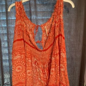 FP orange tank top